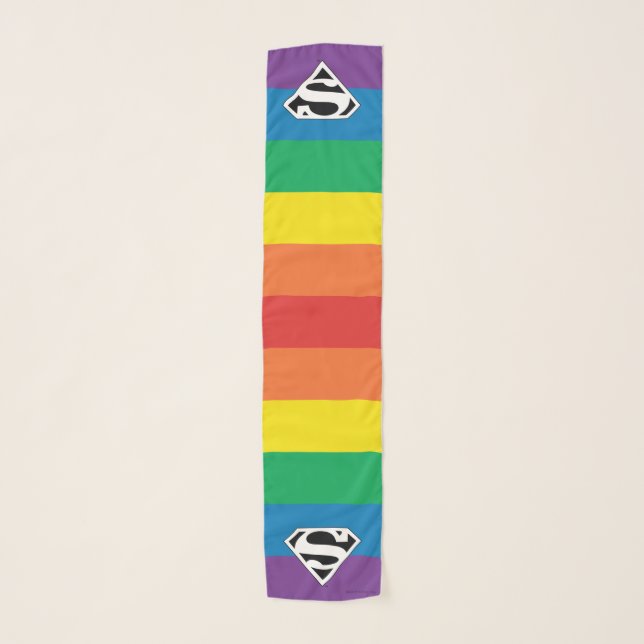 Superman Rainbow Logo Scarf (Front)
