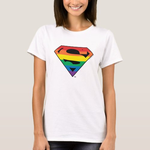 Superman Rainbow Logo T_Shirt