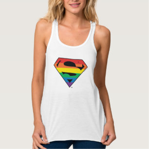 Superman Rainbow Logo Tank Top