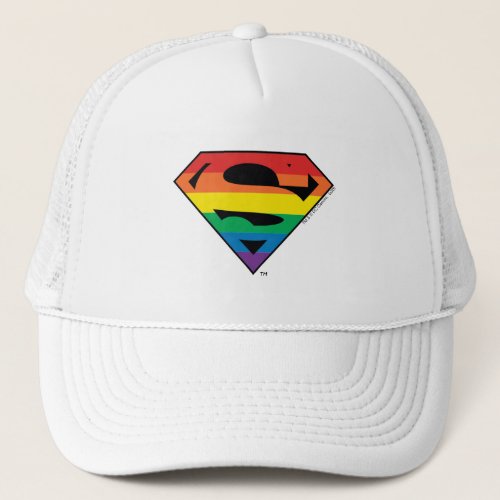 Superman Rainbow Logo Trucker Hat