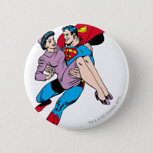 Pin Button Badge Ø38mm Superman DC Comics Super Heros JLA Justice League 
