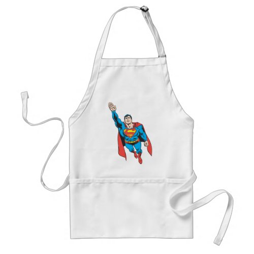 Superman Right Arm Raised Adult Apron