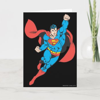 Superman Right Fist Raised Card by superman at Zazzle