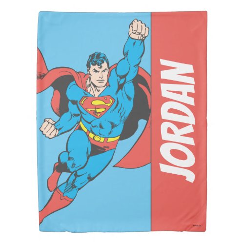 Superman Right Fist Raised Duvet Cover