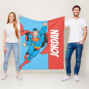 Superman Right Fist Raised Fleece Blanket