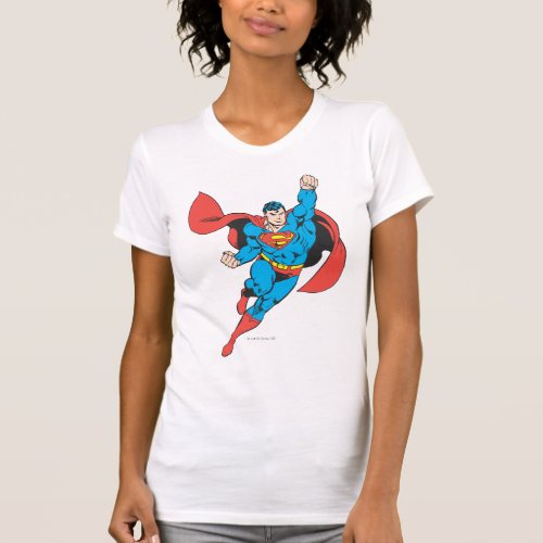 Superman Right Fist Raised T_Shirt