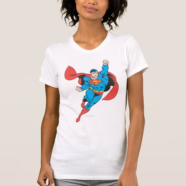 Superman Right Fist Raised T-Shirt (Front)