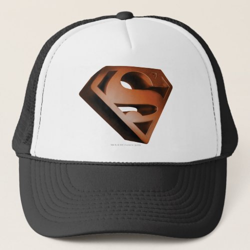 Superman S_Shield  3D Grainy Logo Trucker Hat