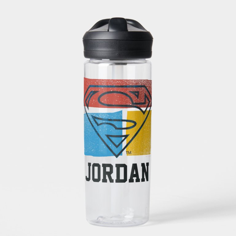 Superman S-Shield | Add Your Name Water Bottle