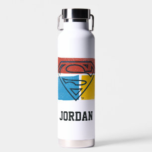 Superman S-Shield Add Your Name Water Bottle