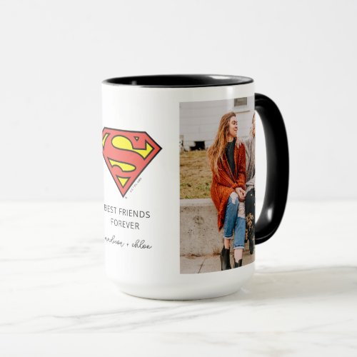 Superman S_Shield Best Friends Photo Mug