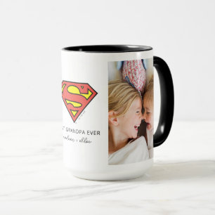 Superman S-Shield Best Grandpa Photo Mug