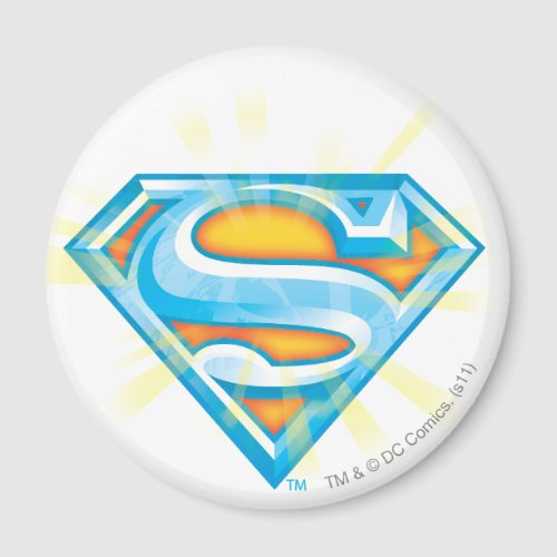 Superman S_Shield  Blue and Orange Logo Magnet