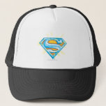 Superman S-shield | Blue And Orange Logo Trucker Hat at Zazzle