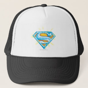 Superman S-Shield   Blue and Orange Logo Trucker Hat