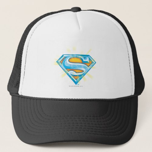 Superman S_Shield  Blue and Orange Logo Trucker Hat
