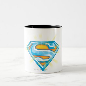 Superman S-shield | Blue And Orange Logo Two-tone Coffee Mug by superman at Zazzle