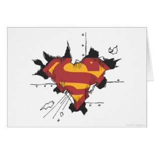 Superman S-Shield   Broken Metal Logo Cards
