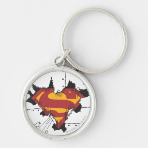 Superman S-Shield   Broken Metal Logo Keychain