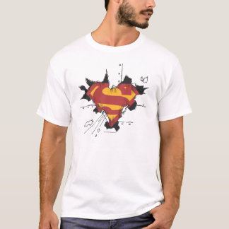Superman S-Shield | Broken Metal Logo T-Shirt