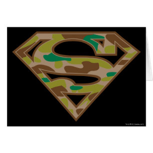 Superman S-Shield   Camouflage Logo Cards