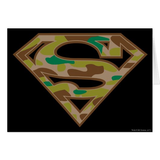Superman S-Shield | Camouflage Logo Cards (Front Horizontal)