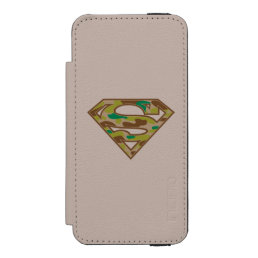 Superman S-Shield | Camouflage Logo iPhone SE/5/5s Wallet Case