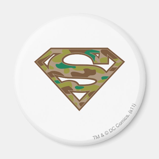 Superman S-Shield | Camouflage Logo Magnet (Front)