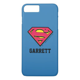 Superman S-Shield | Classic Logo 2 | Add Your Name iPhone 8 Plus/7 Plus Case