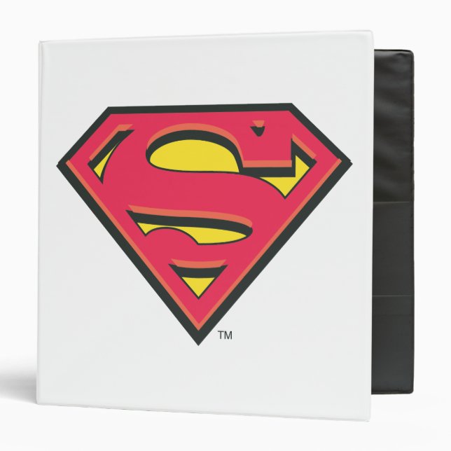 Superman S-Shield | Classic Logo 3 Ring Binder (Front/Inside)