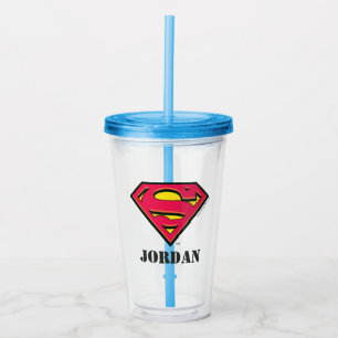 Superman S-Shield   Classic Logo Acrylic Tumbler