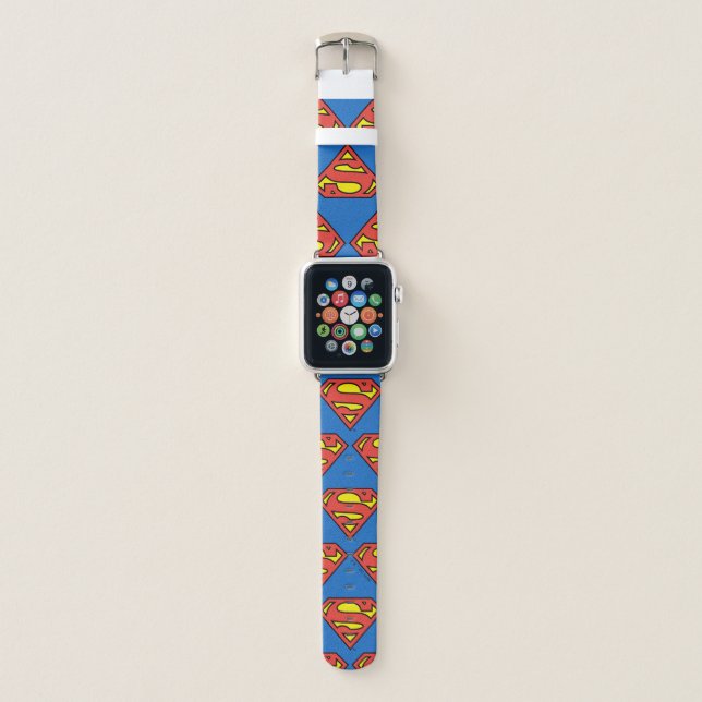 Superman S-Shield | Classic Logo Apple Watch Band (Front)