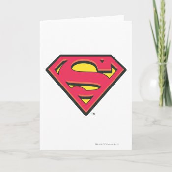 Superman S-shield | Classic Logo Card by superman at Zazzle
