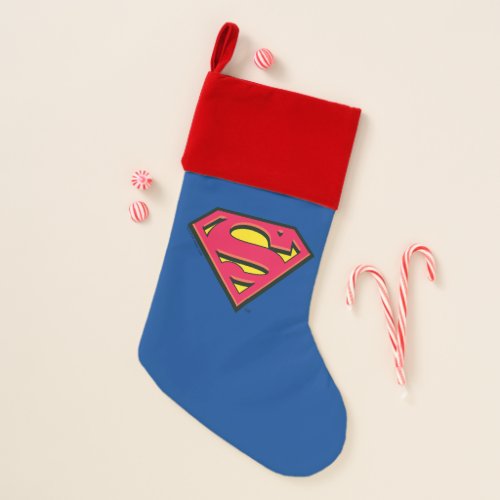 Superman S_Shield  Classic Logo Christmas Stocking
