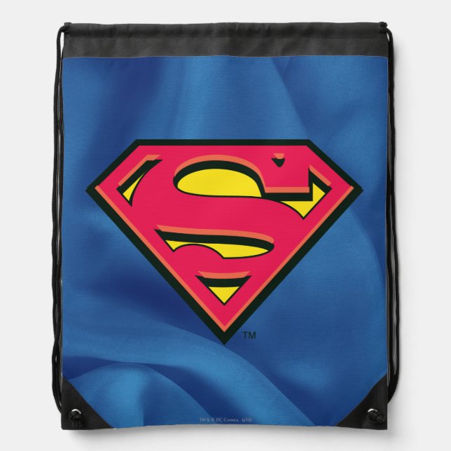 Superman S-Shield | Classic Logo Drawstring Bag (Front)