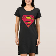 Superman S-shield | Classic Logo Dress at Zazzle