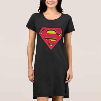 Superman S-shield | Classic Logo Dress by superman at Zazzle