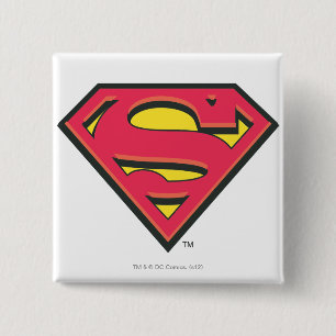 Superman S-Shield   Classic Logo Pinback Button
