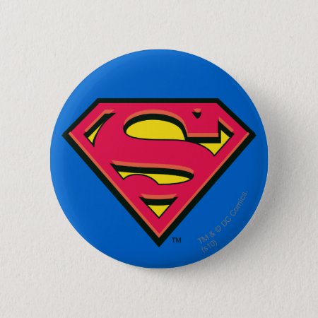 Superman S-shield | Classic Logo Pinback Button