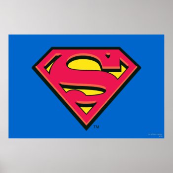 Superman S-shield | Classic Logo Poster by superman at Zazzle