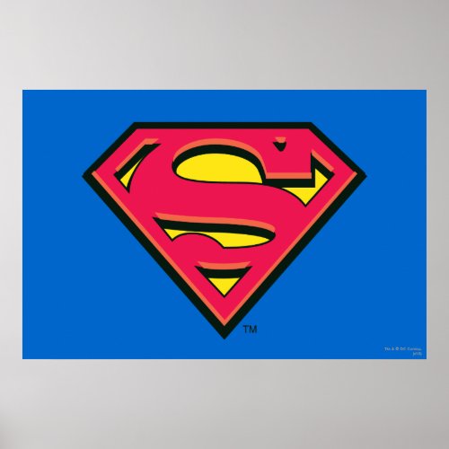 Superman S_Shield  Classic Logo Poster