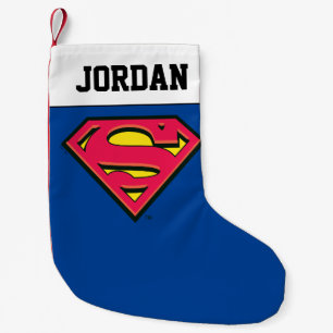 Superman S-Shield   Classic Logo Small Christmas Stocking