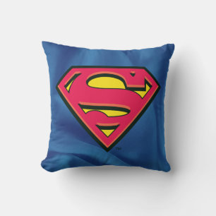 Superman S-Shield Classic Logo Throw Pillow
