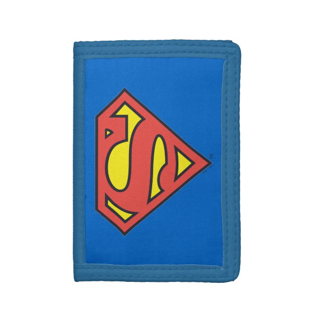 Superman S-Shield | Classic Logo Tri-fold Wallet (Front Vertical)