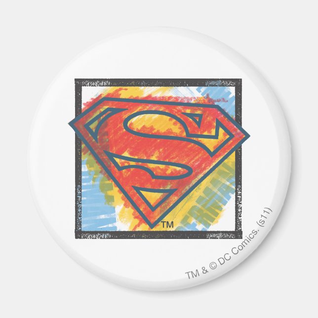 Superman S-Shield | Colored Logo Magnet (Front)