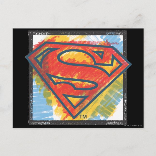 Superman S-Shield | Colored Logo Postcard (Front)
