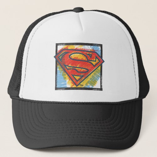 Superman S_Shield  Colored Logo Trucker Hat
