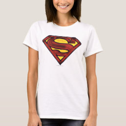 Superman S-Shield | Darkened Red Logo T-Shirt