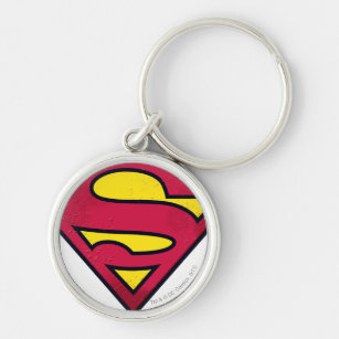 Superman S-Shield   Dirt Logo Keychain