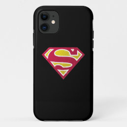 Superman S-Shield | Distressed Dots Logo iPhone 11 Case